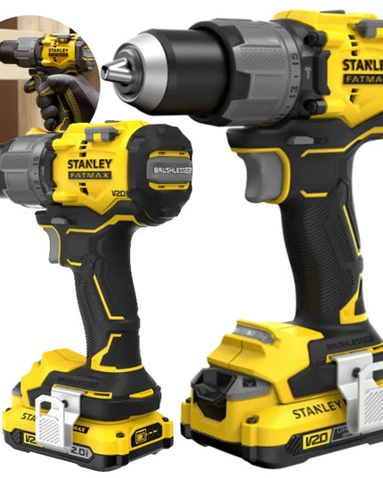 Akumuliatorinis gręžtuvas-suktuvas Stanley Fatmax 18V 2x2.0Ah V20 SFMCD715D2K