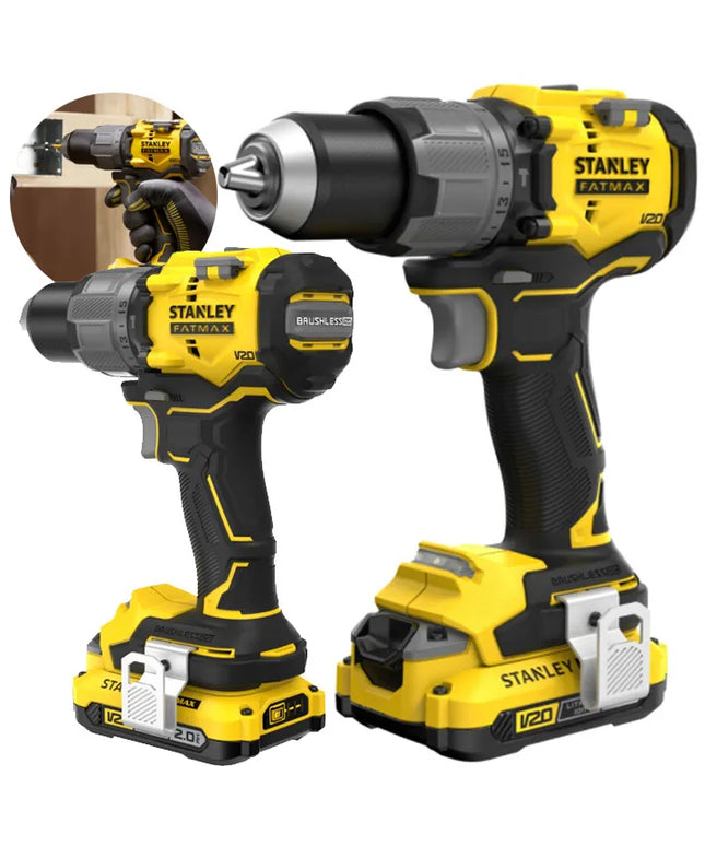 Akumuliatorinis gręžtuvas-suktuvas Stanley Fatmax 18V 2x2.0Ah V20 SFMCD715D2K