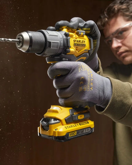 Akumuliatorinis gręžtuvas-suktuvas Stanley Fatmax 18V 2x2.0Ah V20 SFMCD715D2K