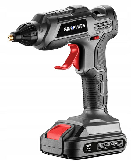 Akumuliatorinis karšto klijų pistoletas ENERGY+ 18V GRAPHITE
