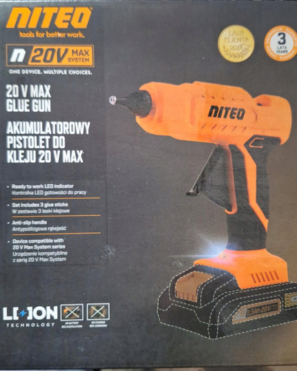 Akumuliatorinis klijų pistoletas Niteo Tools 20V 11mm