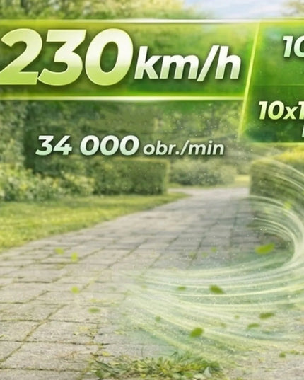 Akumuliatorinis lapų pūstuvas BLOW, 230 km/h, TURBO, 21V