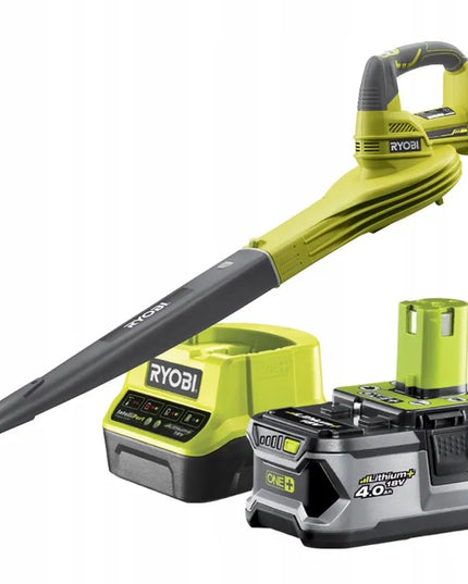 Akumuliatorinis lapų pūstuvas Ryobi RBL1820S40F + 4,0 Ah akumuliatorius ir įkroviklis