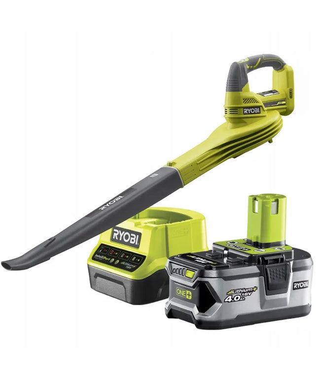 Akumuliatorinis lapų pūstuvas Ryobi RBL1820S40F + 4,0 Ah akumuliatorius ir įkroviklis