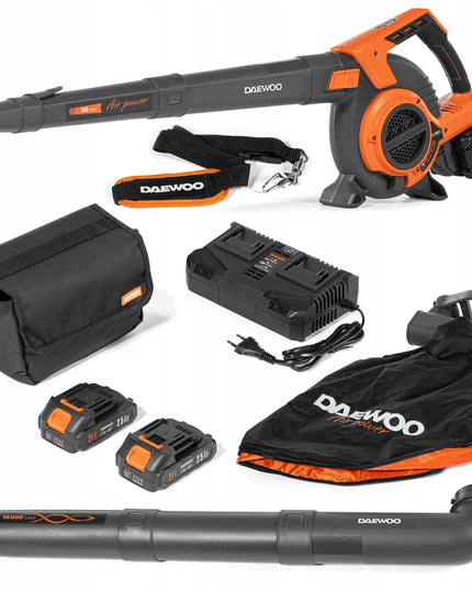 Akumuliatorinis lapų pūstuvas-siurblys DAEWOO DABL 9042Li SET + 2 akumuliatoriai + įkroviklis