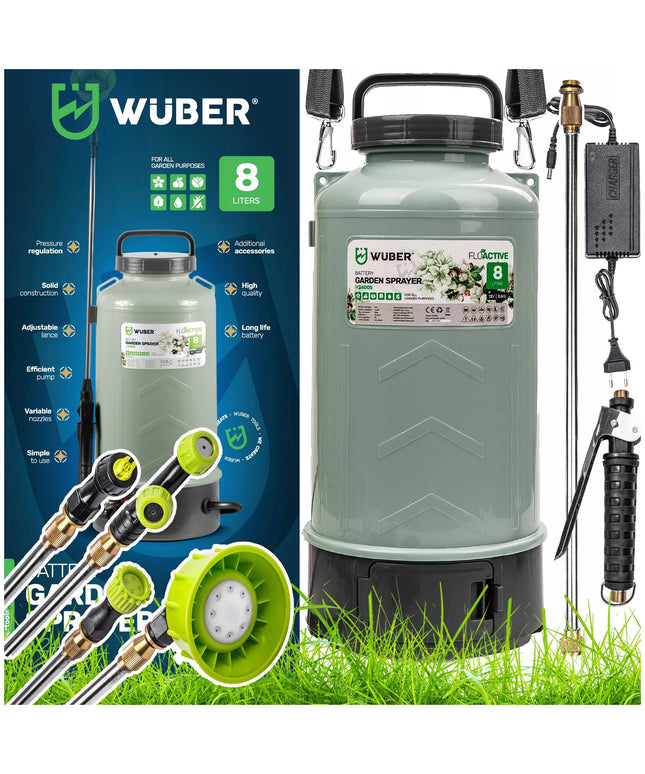 Akumuliatorinis purkštuvas Wuber 8 l