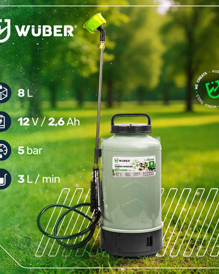 Akumuliatorinis purkštuvas Wuber 8 l