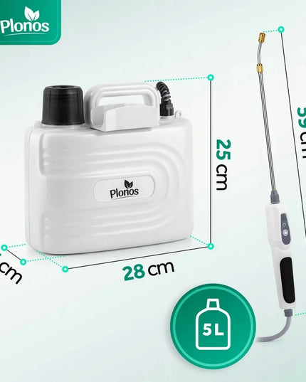 Akumuliatorinis slėginis purkštuvas 5l su reguliuojamu antgaliu Plonos PL-608