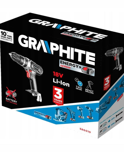 Akumuliatorinis smūginis suktuvas-gręžtuvas GRAPHITE