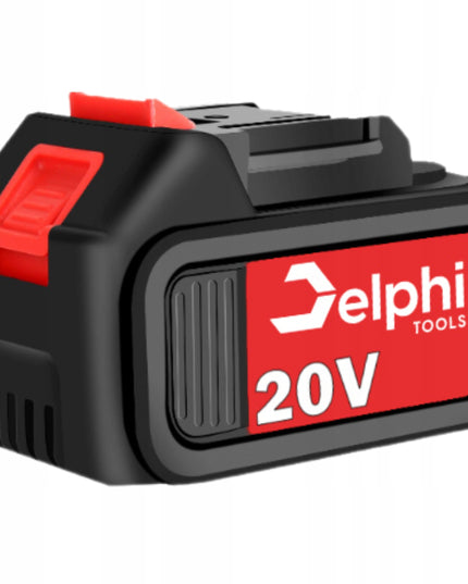Akumuliatorinis smūginis veržliasukis Delphi Tools Brushless 20V 2x baterijos, 350Nm sukimo momentas, 1/2'' galvutės komplektas lagamine