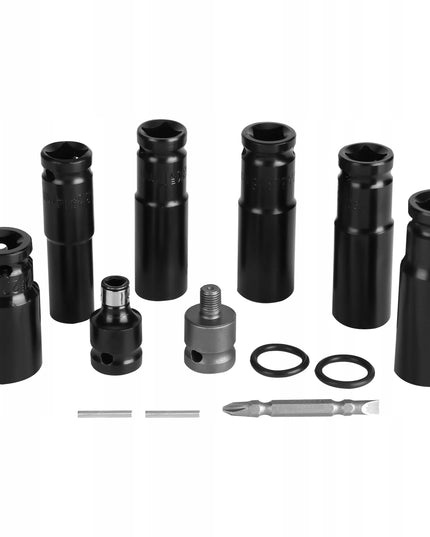 Akumuliatorinis smūginis veržliasukis Delphi Tools Brushless 20V 2x baterijos, 350Nm sukimo momentas, 1/2'' galvutės komplektas lagamine