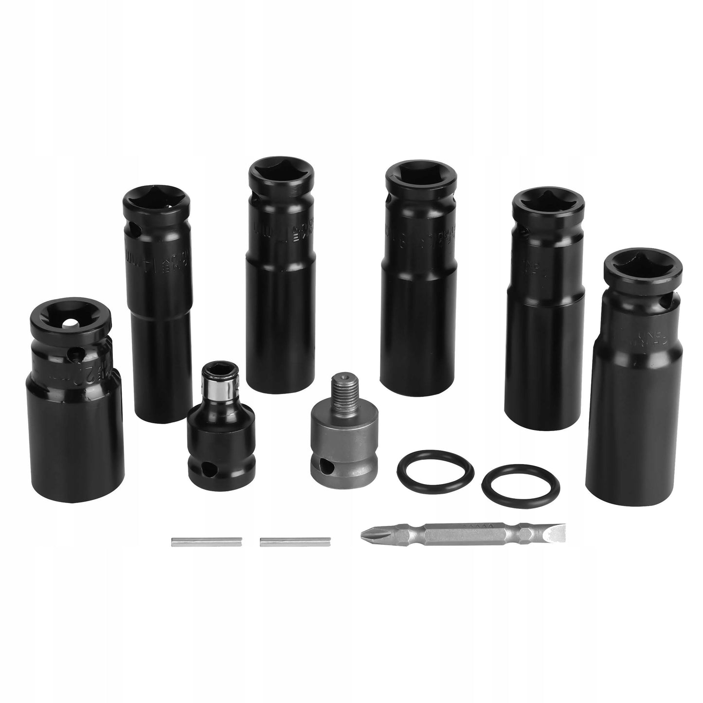 Akumuliatorinis smūginis veržliasukis Delphi Tools Brushless 20V 2x baterijos, 350Nm sukimo momentas, 1/2'' galvutės komplektas lagamine