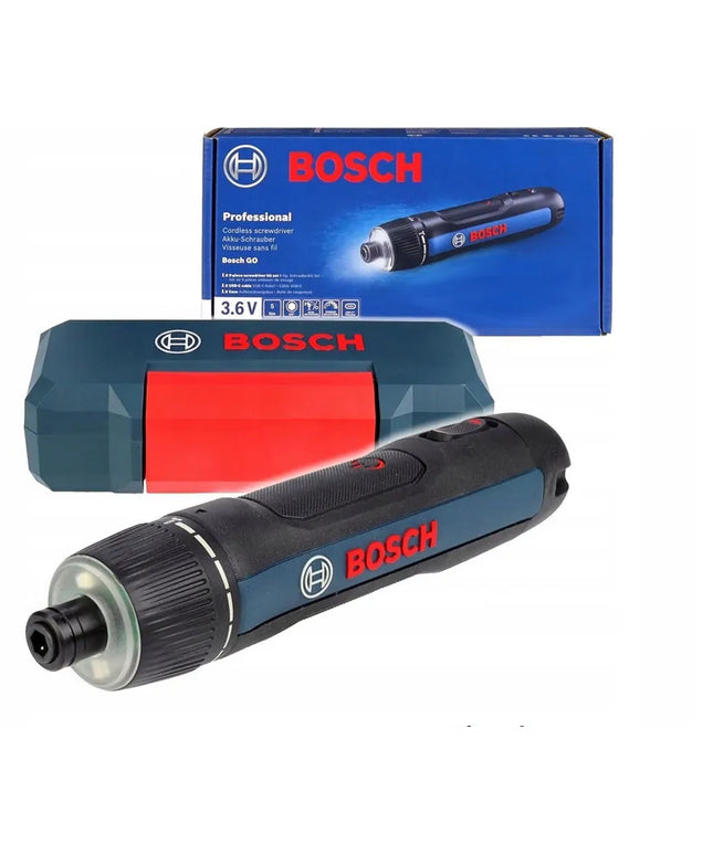 Akumuliatorinis suktuvas Bosch GO 3 Prof. 3,6 V + lagaminas ir dvipusis antgalis