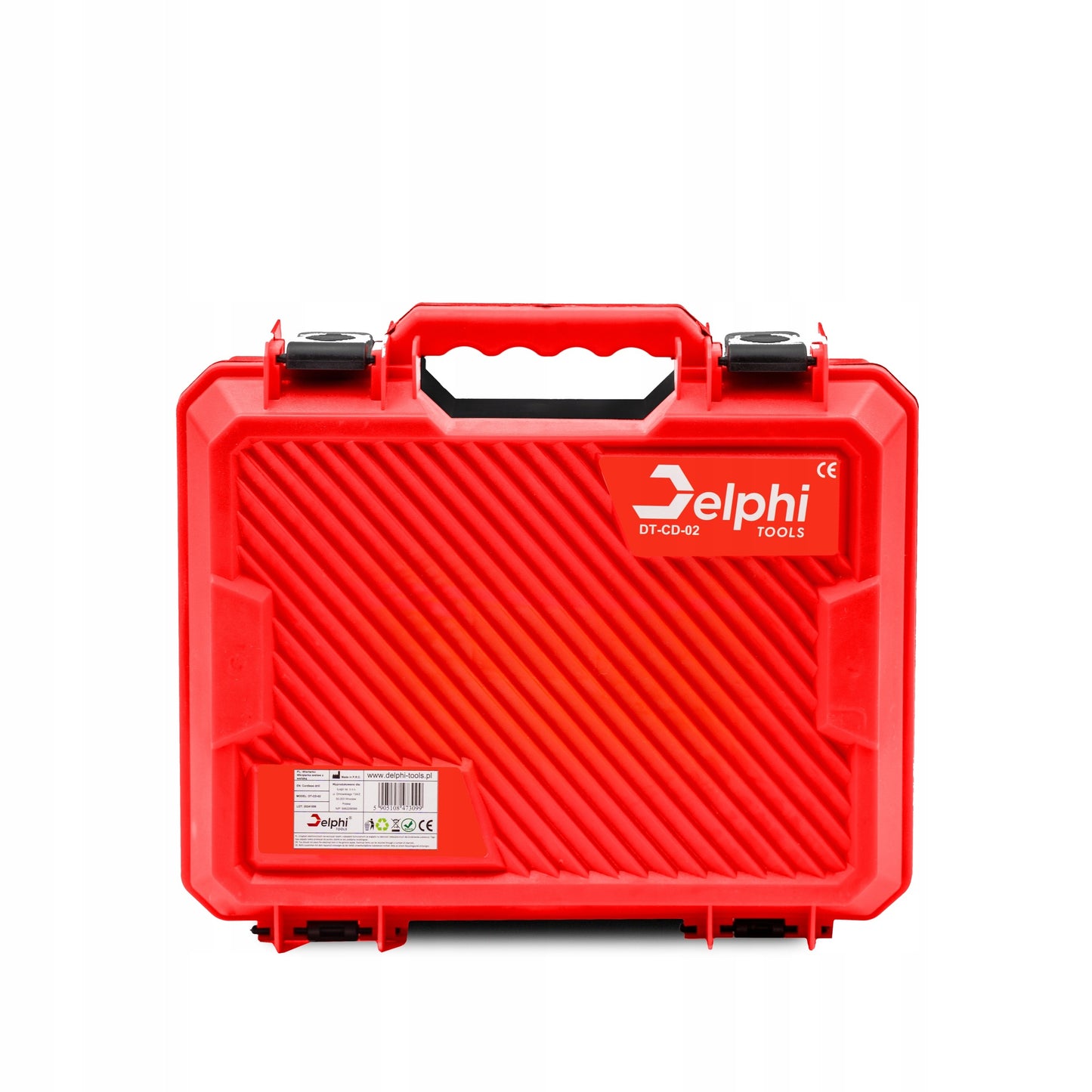 Akumuliatorinis su smūgiu suktuvas-gręžtuvas Delphi Tools Brushless 16,8V 2x baterijos, 50Nm, lagaminas su priedais