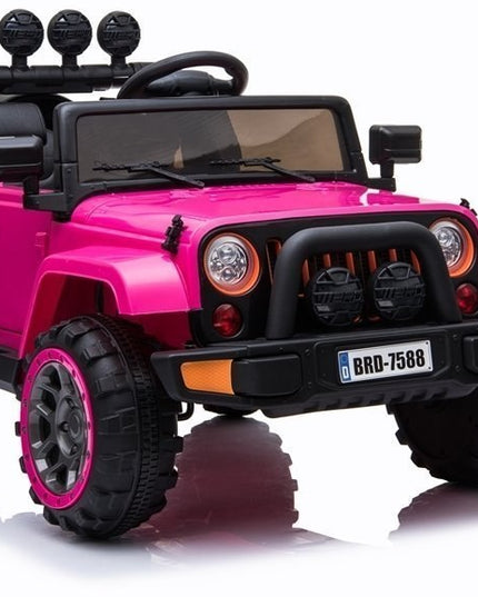 Akumuliatorinis visureigis Jeep BRD-7588, rožinis 4x4