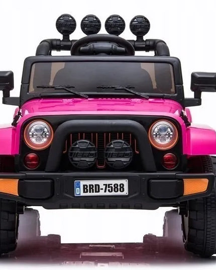 Akumuliatorinis visureigis Jeep BRD-7588, rožinis 4x4