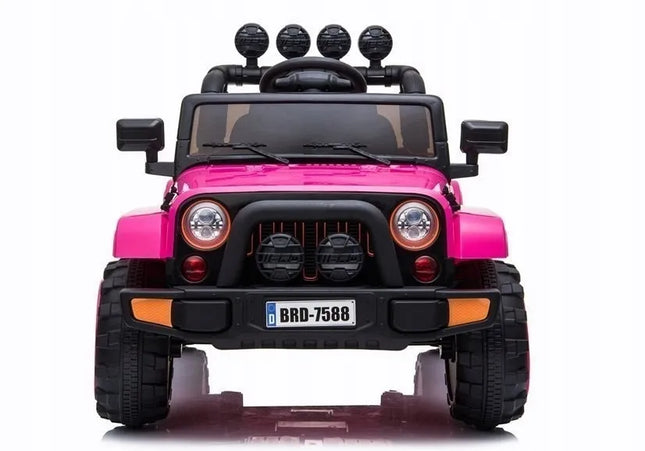 Akumuliatorinis visureigis Jeep BRD-7588, rožinis 4x4