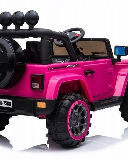 Akumuliatorinis visureigis Jeep BRD-7588, rožinis 4x4
