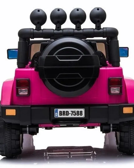 Akumuliatorinis visureigis Jeep BRD-7588, rožinis 4x4