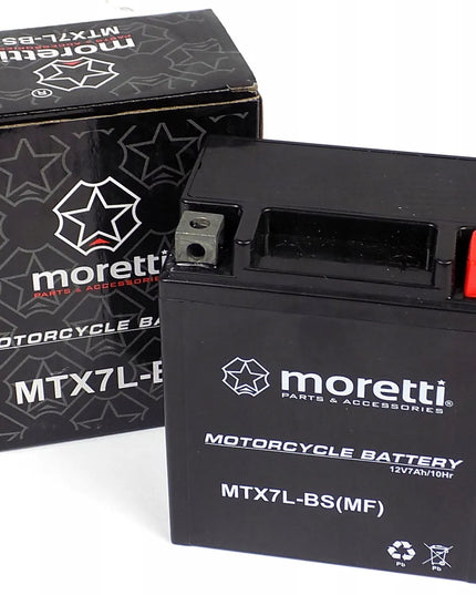 Akumuliatorius 12V 7Ah 2026 metų gamybos gelinis motociklams ir motoroleriams Martinelli