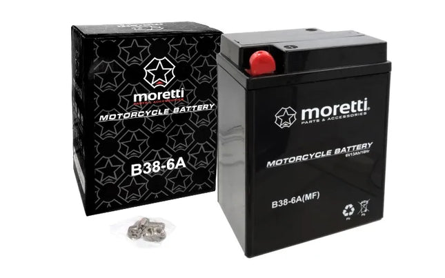 Akumuliatorius Moretti AGM (GEL) MB38-6A Martinelli