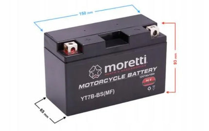 Akumuliatorius Moretti AGM (GEL) MT7B-BS 12V 6.5Ah