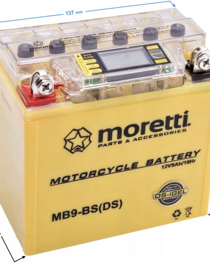 Akumuliatorius Moretti AGM I-Gel MB9-BS 9Ah Martinelli