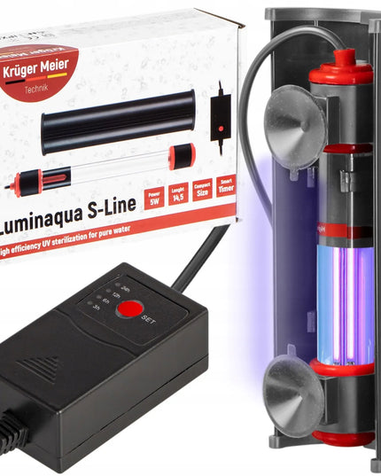 Akvariumo sterilizatorius Kruger Meier Luminaqua S-Line 5W su laikmačiu