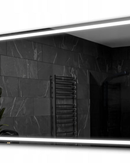 Alasta stačiakampis LED veidrodis 100x80 cm – idealiai tinka prieškambariui, salonui ar vonios kambariui