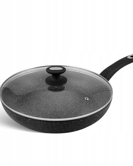 Aliumininė keptuvė Edenberg 22 cm, keraminė-marmurinė danga, neprideganti