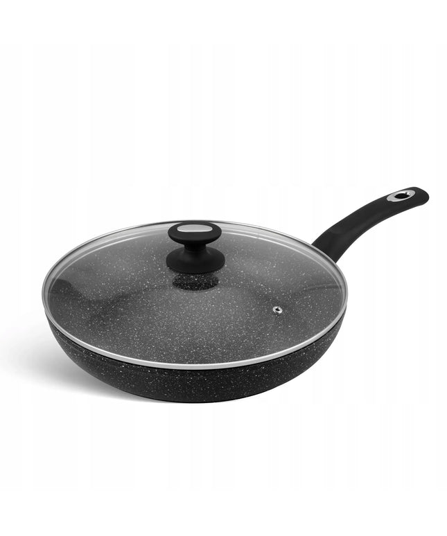 Aliumininė keptuvė Edenberg 22 cm, keraminė-marmurinė danga, neprideganti