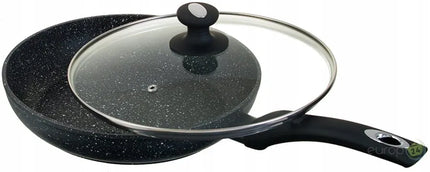 Aliumininė keptuvė Edenberg 22 cm, keraminė-marmurinė danga, neprideganti