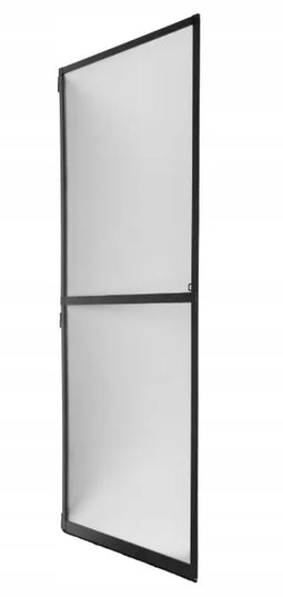 Aliuminio tinklelis nuo vabzdžių durims 100 x 210 terasinis, savaime užsidarantis, antracito spalvos