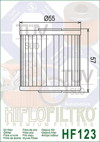 Alyvos filtras Hiflofiltro HF123
