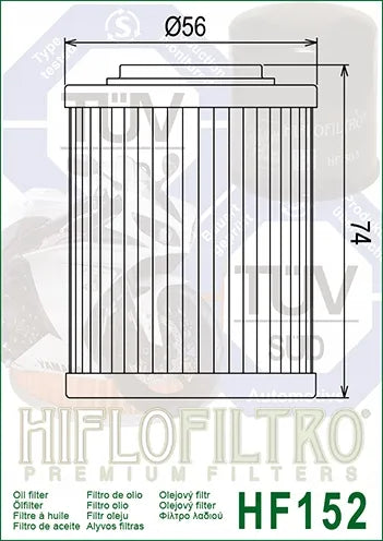 Alyvos filtras HifloFiltro HF152