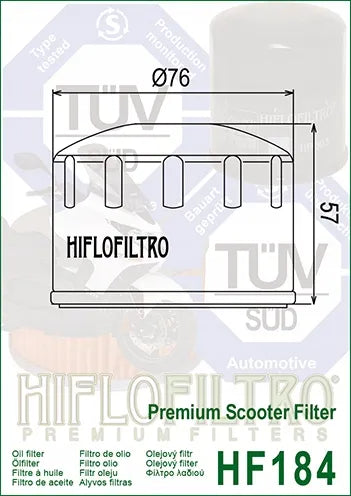 Alyvos filtras Hiflofiltro HF184