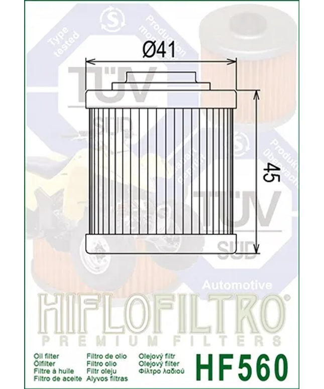 Alyvos filtras Hiflofiltro HF560