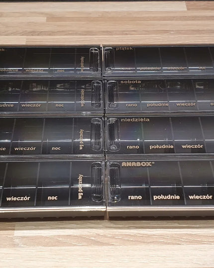Anabox tablečių ir vaistų dėžutė organizatorius
