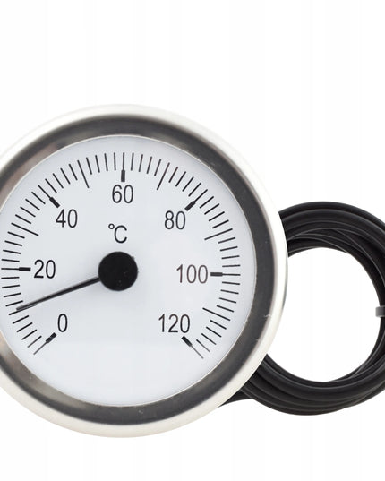 Analoginis diskinis termometras su zondu 0-120°C Esco TPM03