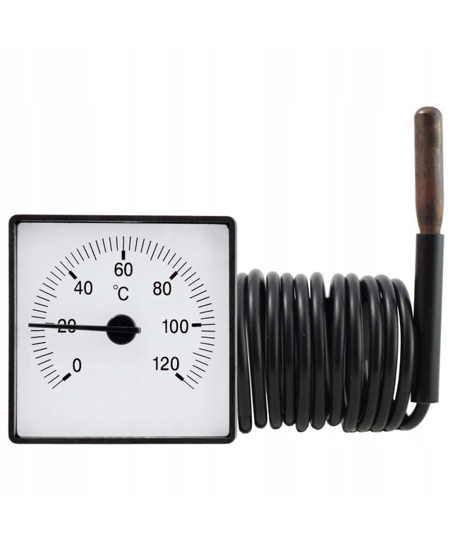 Analoginis diskinis termometras su zondu 0-120°C TPM03K