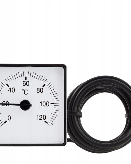 Analoginis diskinis termometras su zondu 0-120°C TPM03K