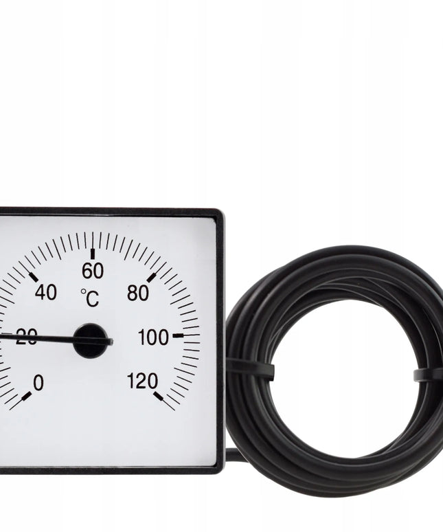 Analoginis diskinis termometras su zondu 0-120°C TPM03K