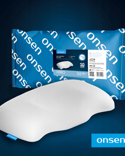 Anatominė ortopedinė pagalvė be „memory foam“ Hiro Skin+ nuo ONSEN