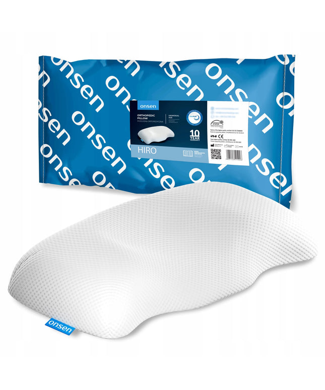 Anatominė ortopedinė pagalvė be „memory foam“ Hiro Skin+ nuo ONSEN