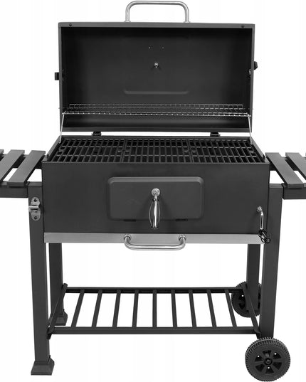 Anglinis grilis Lund XXL 78x42,5 cm su ketaus grotelėmis, dangčiu ir termometru