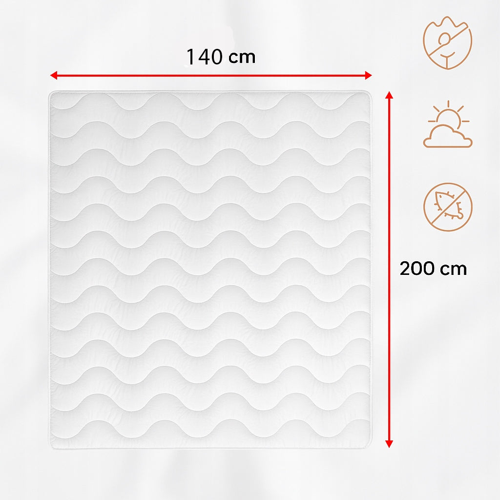 Antialerginė antklodė 140x200cm – visiems metų laikams | Strefa Spania PREMIUM