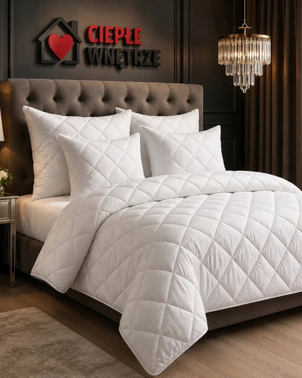 Antialerginė antklodė 160x200 visų sezonų 300g, mikropluoštas, lenkiškas medicininis gaminys