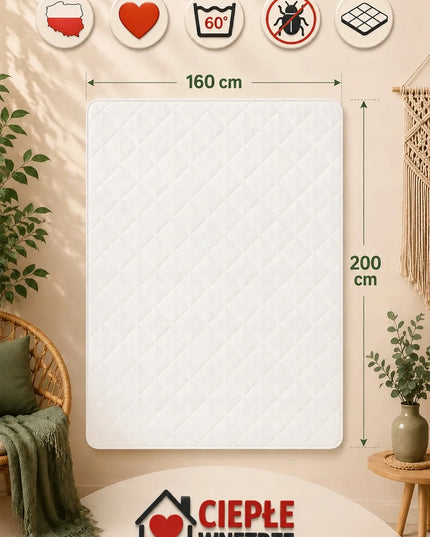 Antialerginė antklodė 160x200 visų sezonų 300g, mikropluoštas, lenkiškas medicininis gaminys