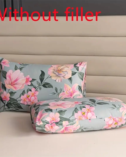 Antklodės komplektas, pagalvės užvalkalai, gėlių rašto (3 dalys)