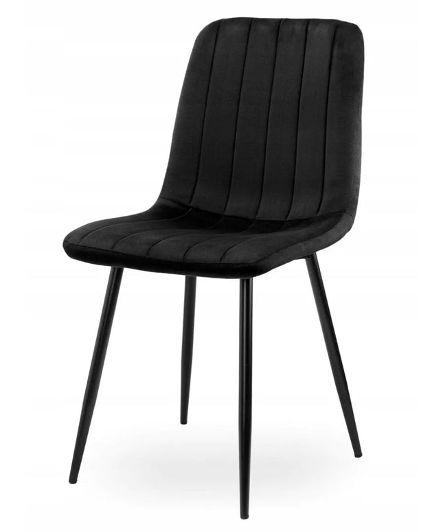 Apmuštas kėdė AURORA VELVET BLACK